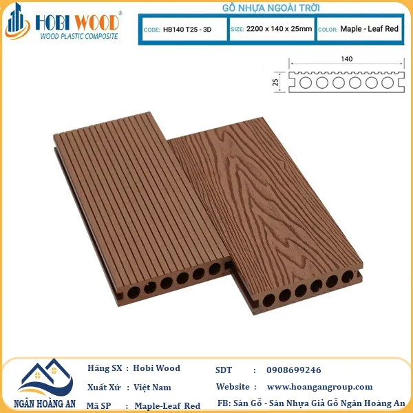 Sàn Gỗ Nhựa Ngoài Trời Hobi Wood